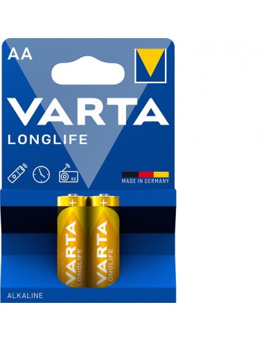 2x Piles AA Varta LongLife LR03BP4+2