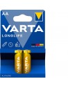 2x Piles AA Varta LongLife LR03BP4+2