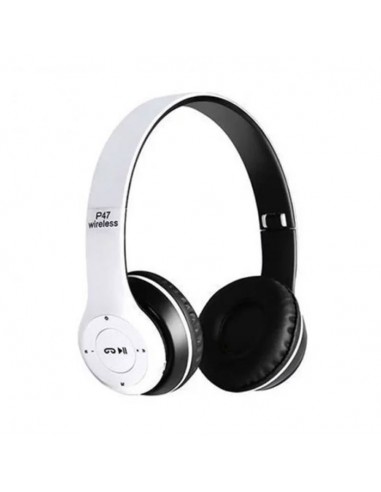 Casque Stéréo Sans Fil P47 Bluetooth - Blanc