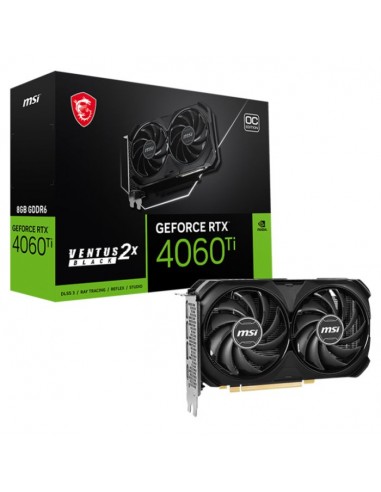 Carte graphique gamer msi geforce rtx 4060 ti ventus 2x black 8g oc