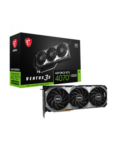 Carte graphique msi geforce rtx™ 4070 ti super 16g ventus 3x oc