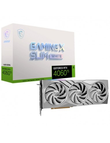 Carte graphique msi geforce rtx 4060 ti gaming x slim white 16g