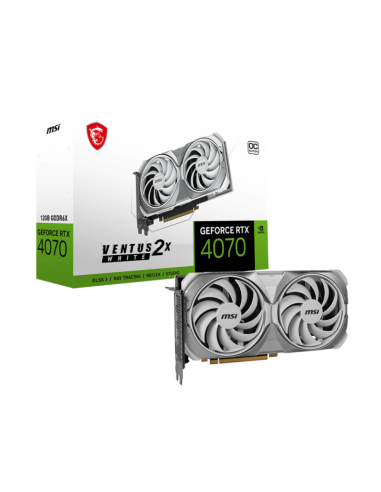 msi geforce rtx 4070 ventus 2x 12g oc - white