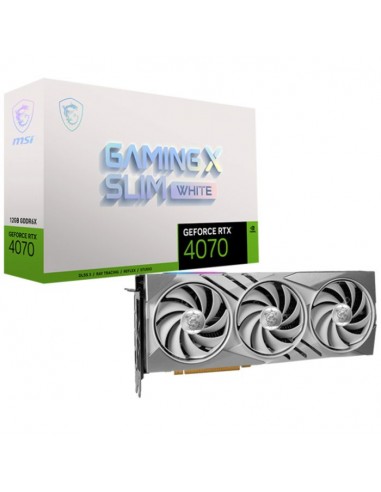 Carte graphique msi geforce rtx 4070 gaming x slim white 12g