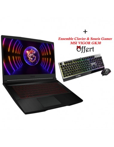 Pc Portable GAMER MSI THIN GF63 12VF I5 12È GÉN 32GO RTX 4060