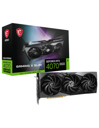 Carte graphique msi nvidia geforce rtx 4070 super gaming x slim / 12g gddr6x