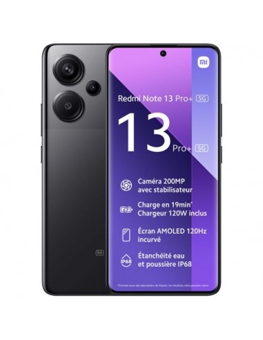 Smartphone XIOAMI Redmi note 13 pro+ 5G 12 GO 512 GO - Noir
