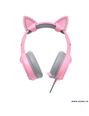 Casque Micro Gamer Havit HV-H2233D Rose