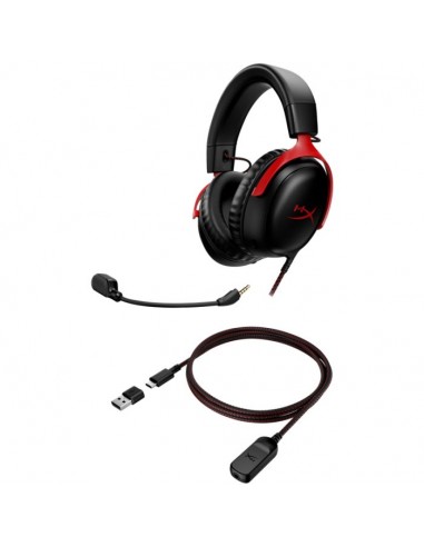 Casque Micro Filiare Gamer Hyperx Cloud III - Noir&Rouge