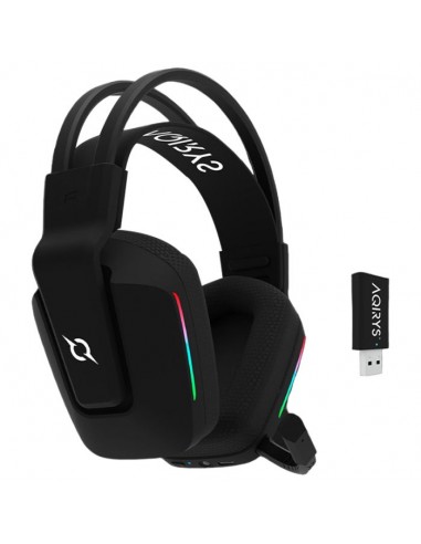 Micro Casque Gamer Sans Fil AQIRYS Alya Stéréo 3D - Noir