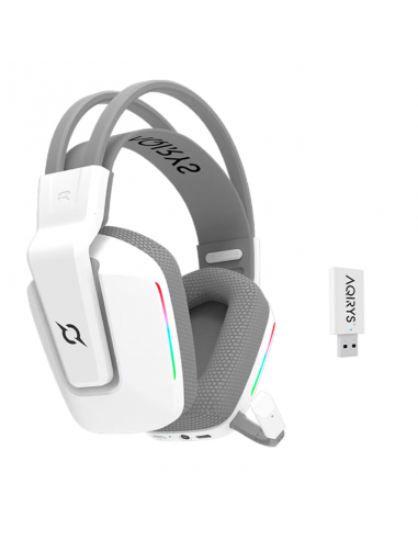 Casque Sans Fil AQIRYS Alya 2,4 GHZ - Blanc