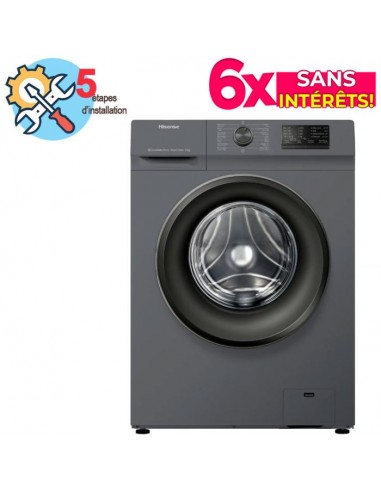 Machine à Laver Frontale HISENSE WFVC6010T 6KG - Silver