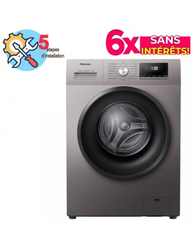 Machine à Laver Frontale HISENSE WFVC7012ET 7KG - Silver