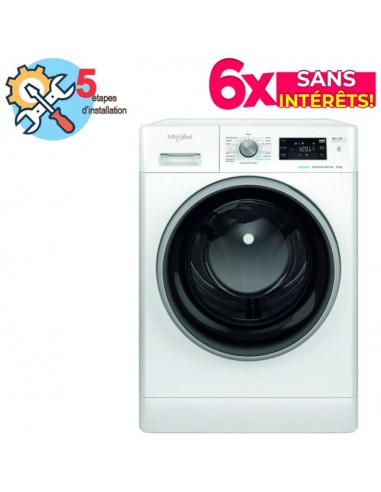 Lave Linge Frontale WHIRLPOOL FFWB8248WBS-VNA 8KG - Blanc