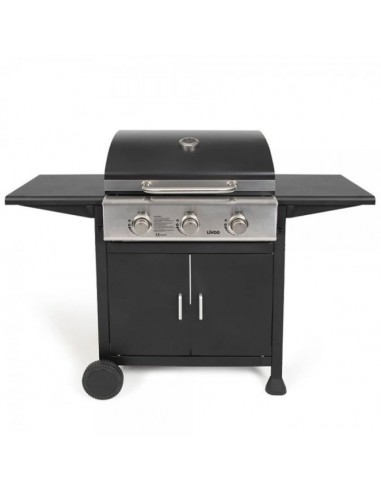 Barbecue a Gaz LIVOO DOC279 3 bruleurs - Noir