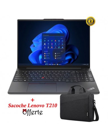 PC Portable LENOVO ThinkPad E16 Gen 1 i7 13ème Gén 24Go 512Go SSD - Noir