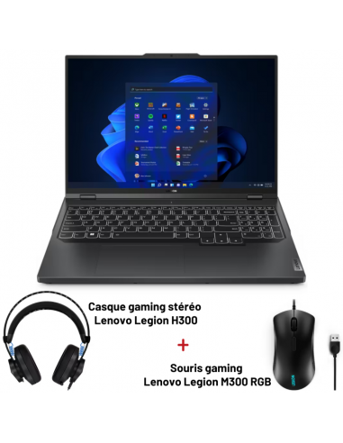 PC Portable Lenovo Légion Pro 5 16IRX8 / i7-13700HX / RTX 4070 8G / 16 Go / 1 To SSD / Windows 11 - Gris onyx