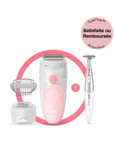 Épilateur Rechargeable BRAUN Série5 wet&dry - Rose