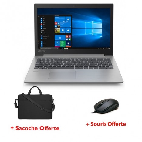 PC Portable LENOVO IdeaPad 130 / i3 7è Gén / 8Go / 512 Go SSD /Noir