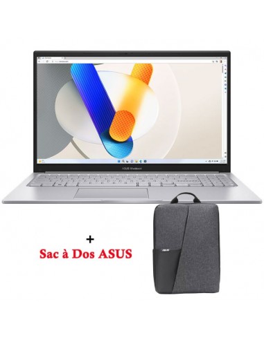 PC Portable ASUS Vivobook 15 X1504VA i3 13è Gén 8Go 512Go SSD - Silver