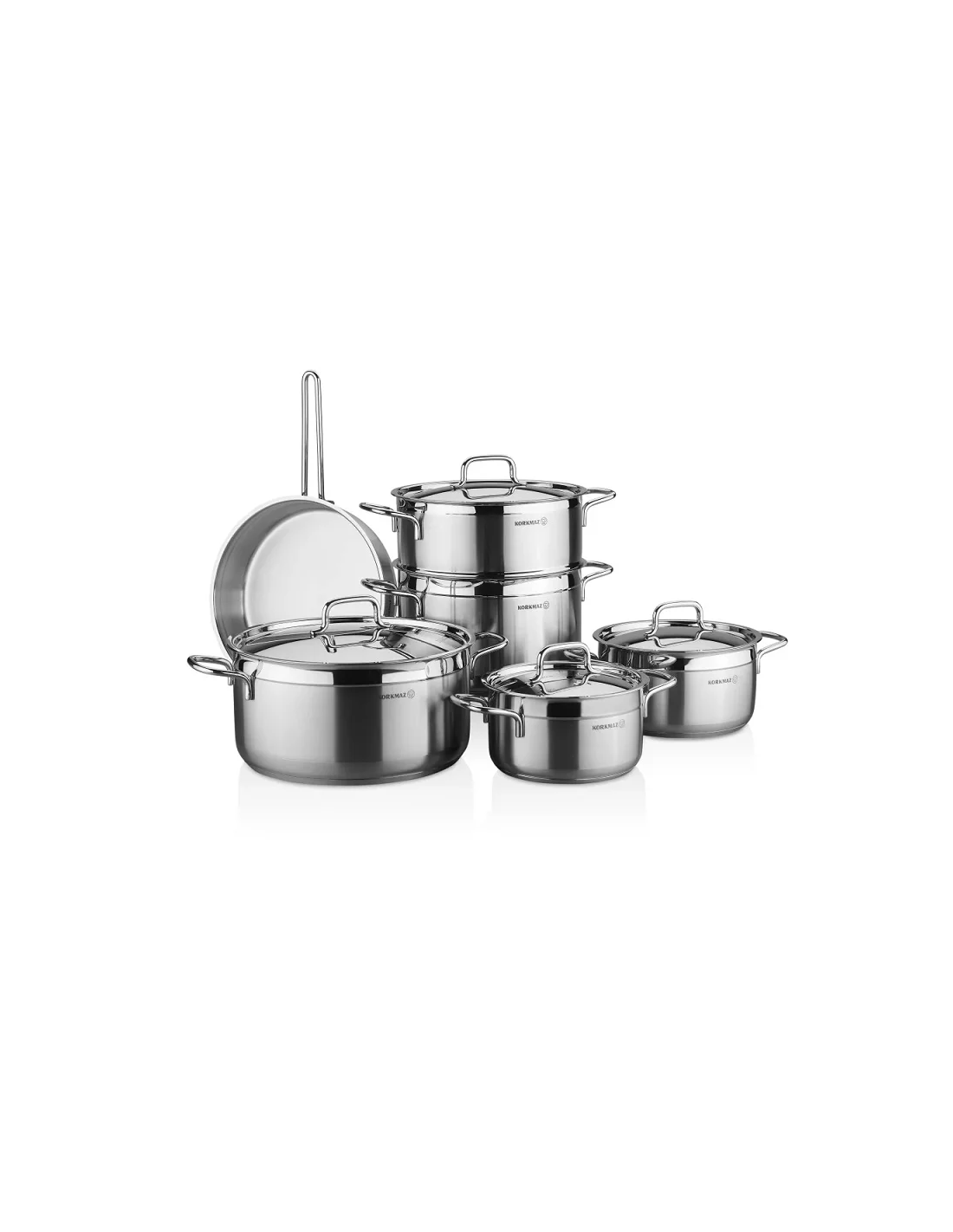 Casserole Inox Tunisie Set De 10 Pièces Korkmaz A1998 Alpha