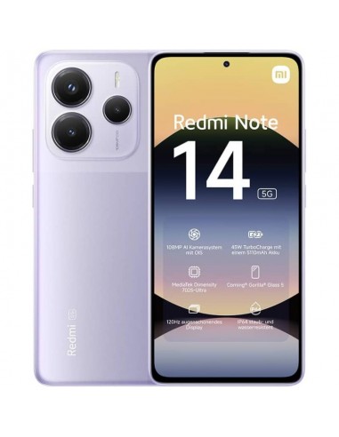 Smartphone XIAOMI Redmi Note 14 5G / 6 Go 128 Go - Violet