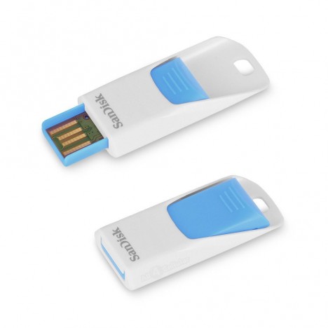 Clé USB SanDisk Cruzer Edge 8 Go Blanc & Bleu