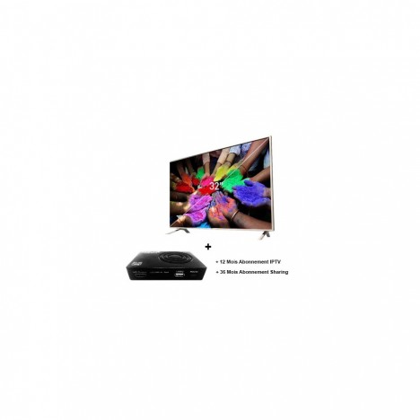 TV LED TEELEFUNKEN 32'' + Récépteur hd Redline TS 2500