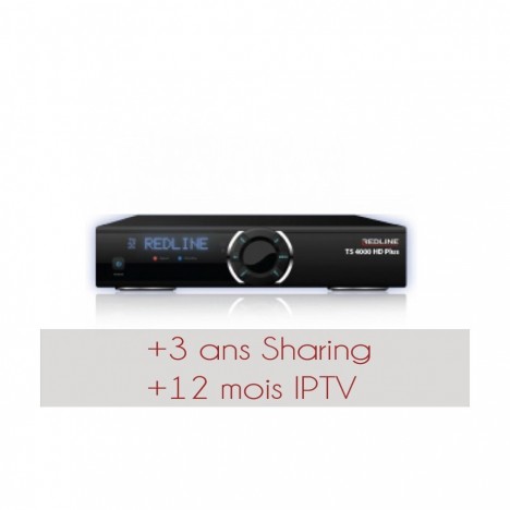 REDLINE TS-4000 HD +VOD+15 mois IPTV + 36 mois Sharing