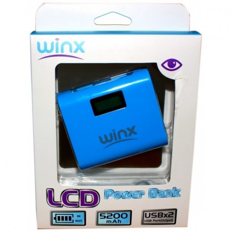 Power Bank Winx LC052 5200mAh Avec Afficheur / Noir