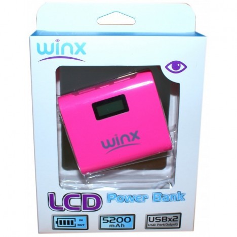 Power Bank Winx LC052 5200mAh Avec Afficheur / Rose