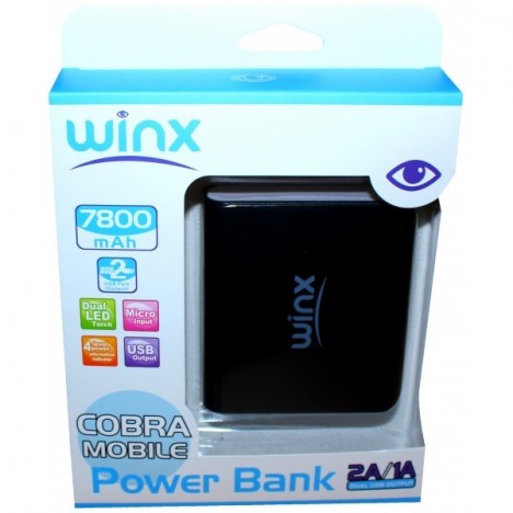 Power Bank Winx LT078 7800mAh / Noir