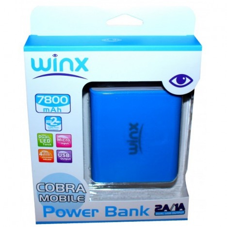 Power Bank Winx LT078 7800mAh / Noir