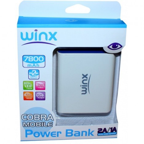 Power Bank Winx LT078 7800mAh / Noir