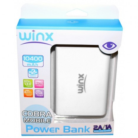 Power Bank Winx LT104 10400mAh / Blanc