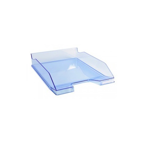 Corbeille à courrier EXACOMPTA COMBO 2 Classic / Bleu Transparent