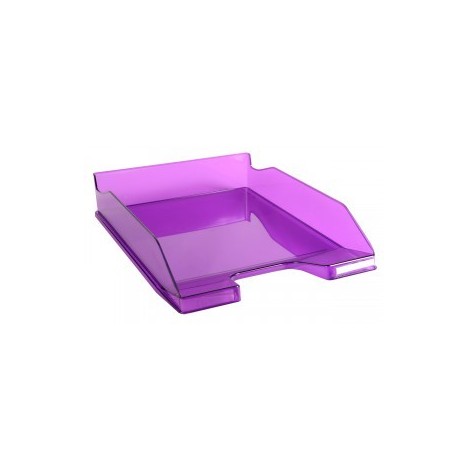 Corbeille à courrier EXACOMPTA - A4 / Violet Transparent