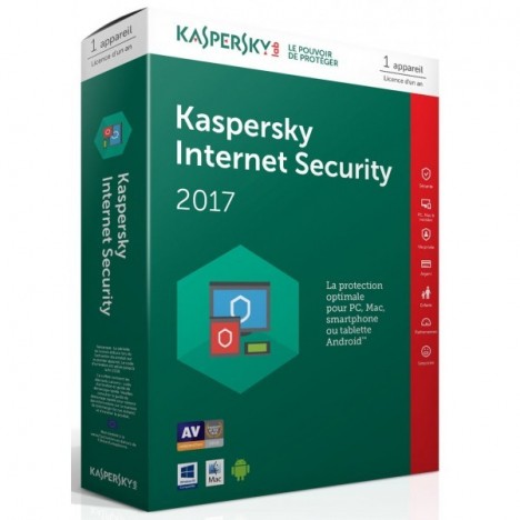 Kaspersky Internet Security 2017 - Licence 1 Poste 1 An