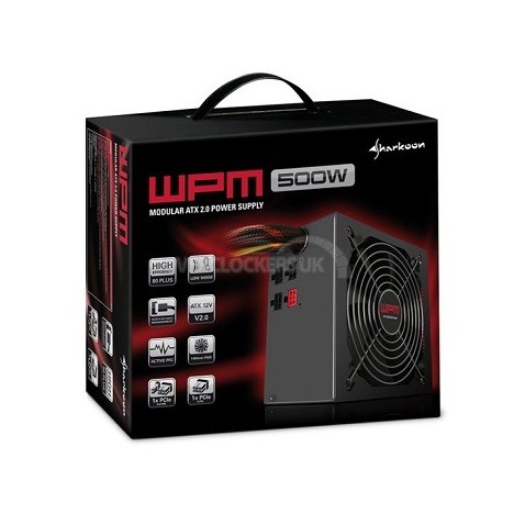 Boite D'ALIMENTATION SHARKOON WPM 500W MODULAIRE ET CERTIFIÉE BRONZE