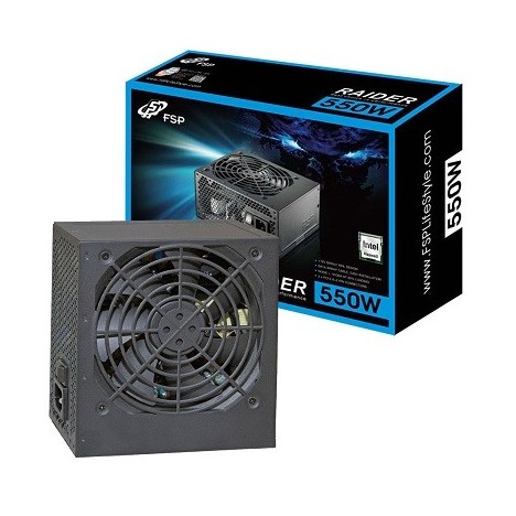 Boite d'ALIMENTATION FSP RAIDER 550W CERTIFIÉE 80 PLUS SILVER