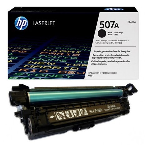 Toner LaserJet Originale HP 507A Noir CE400A