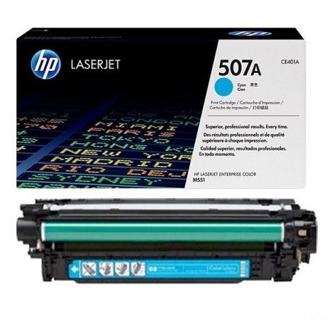 Toner LaserJet Originale HP 507A Cyan CE401A