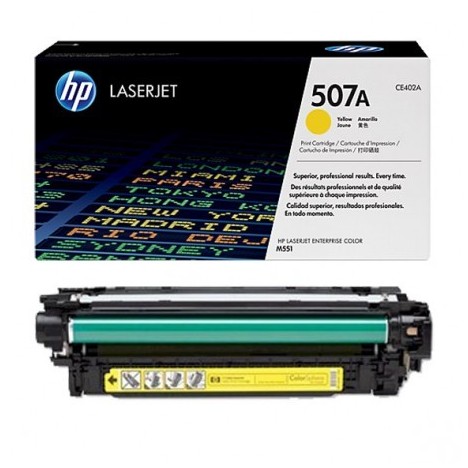 Toner LaserJet Originale HP 507A Jaune CE402A