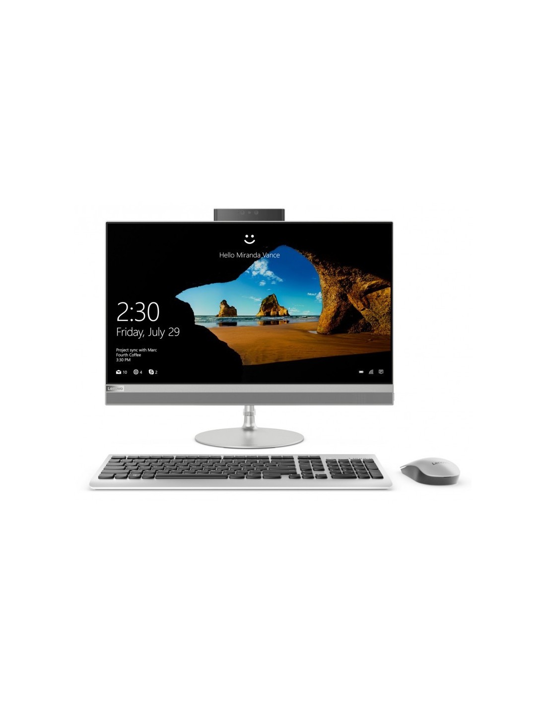 Pc de Bureau LENOVO IDEACENTRE AIO 520-22IKU / I3 / 4GO / Silver F0D5003EAL image 0