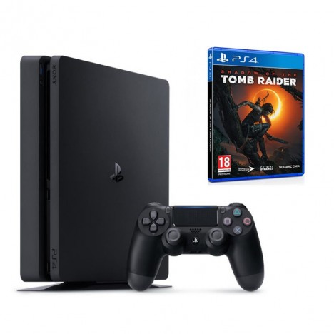 Sony PlayStation 4 Slim / 1 TB CUH-2115B + THE SHADOW OF TOMB RAIDER