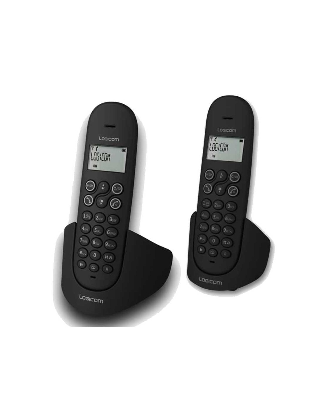 Téléphone fixe Duo sans fil avec haut parleur LOGICOM AURA 250 - Fourniture  bureau Tanger, Maroc