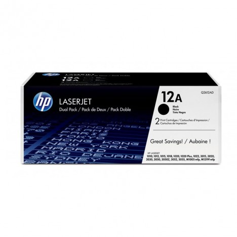 Pack de 2 Toners Original LaserJet HP 12A