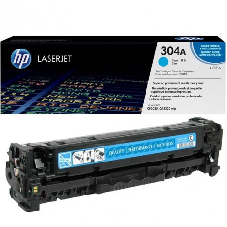 Toner Original LaserJet HP 304A - Cyan