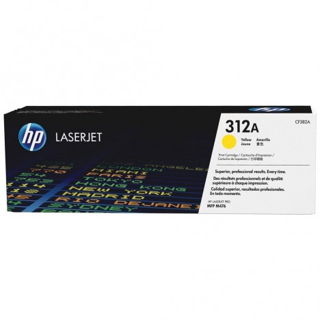 Toner Original HP LaserJet CF382A Pour HP 312A - Yellow