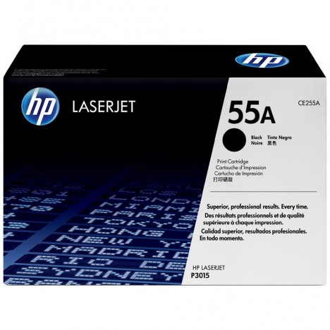 Toner Original HP LaserJet CE255A Pour HP 55A - Noir